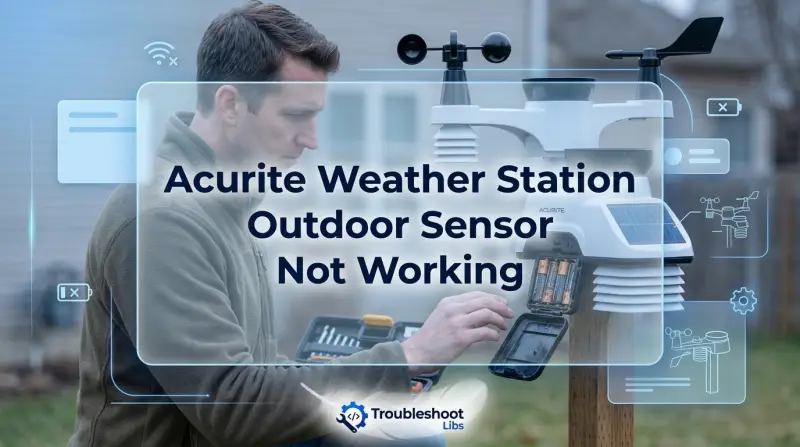 Acurite Weather Station Outdoor Sensor Not Working-Fi