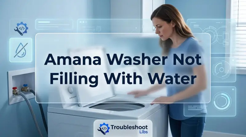 Amana Washer Not Filling With Water-Fi
