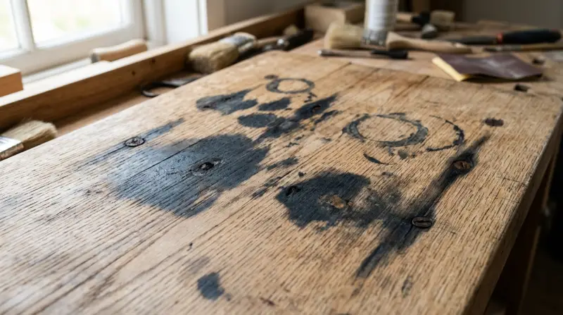 Black Stains on Oak