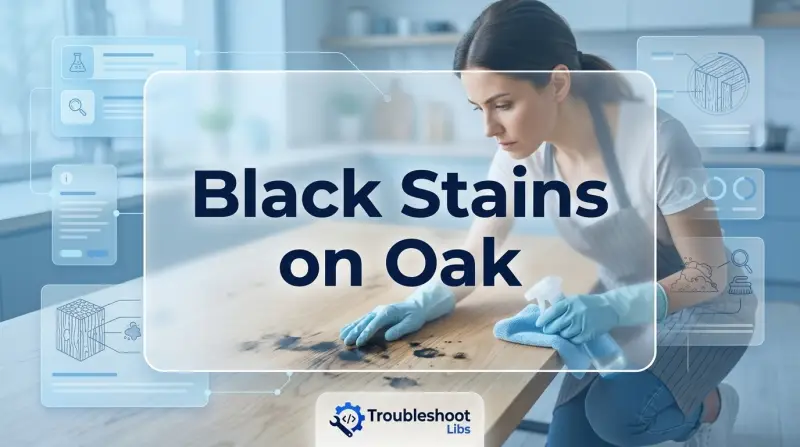 Black Stains on Oak-Fi