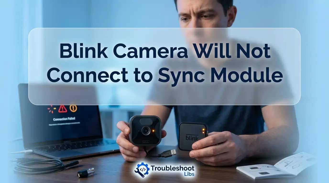 Blink Camera Will Not Connect to Sync Module