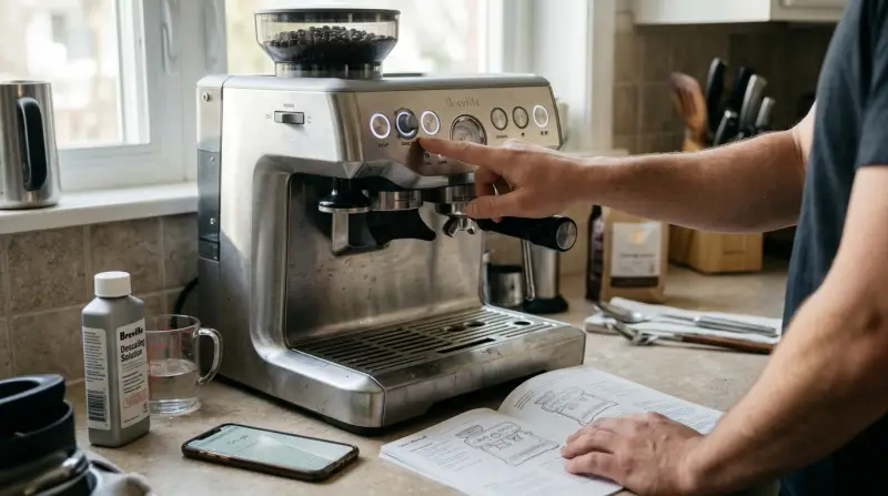Breville Barista Express Not Entering Descale Mode