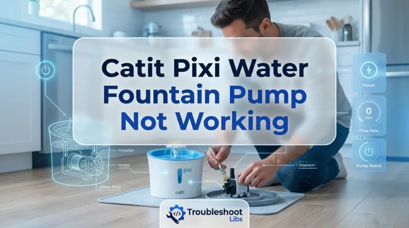 Catit Pixi Water Fountain Pump Not Working-Fi