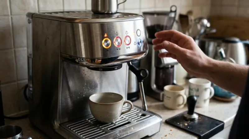 Coffee Machine Lights Flashing Blinking