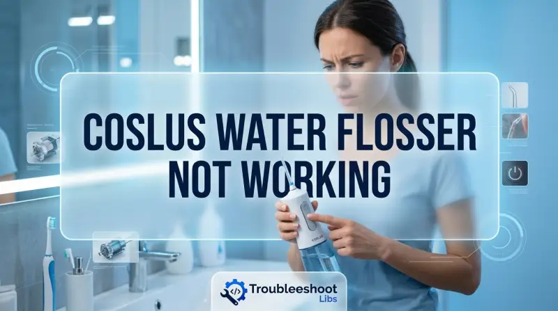 Coslus Water Flosser Not Working-Fi