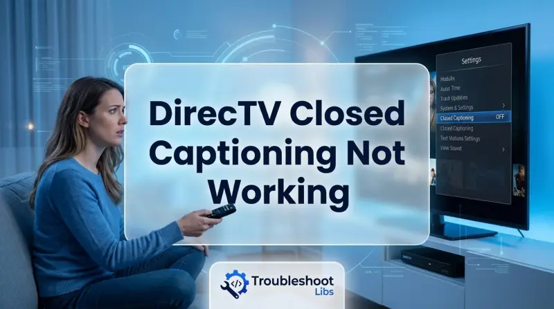 DirecTV Closed Captioning Not Working-Fi