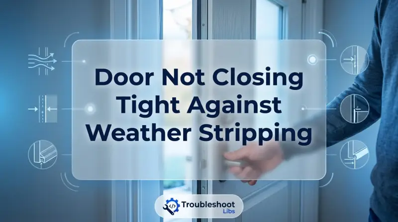 Door Not Closing Tight Against Weather Stripping-Fi