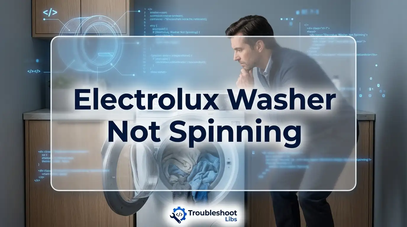 Electrolux Washer Not Spinning