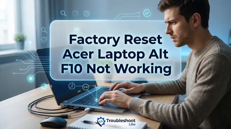 Factory Reset Acer Laptop Alt F10 Not Working-Fi