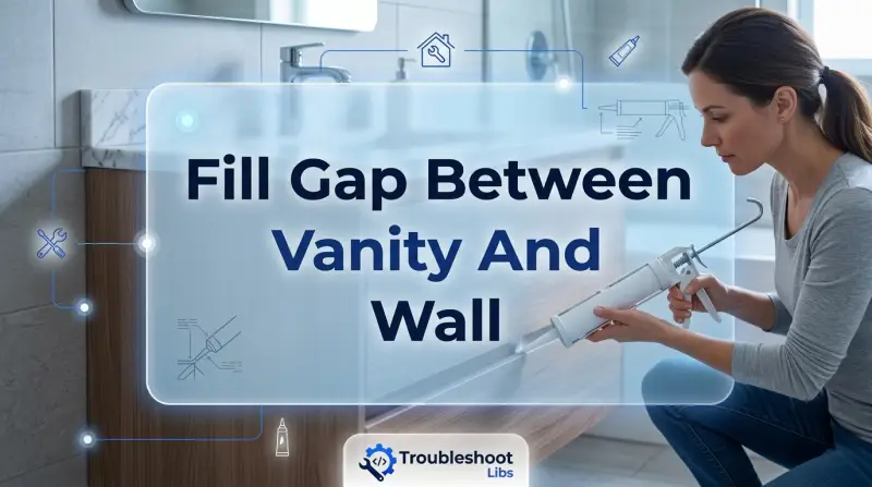Fill Gap Between Vanity And Wall-Fi