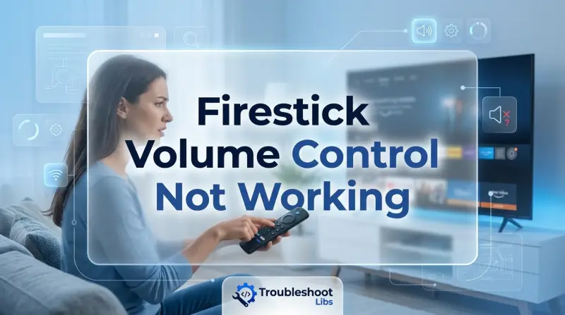 Firestick Volume Control Not Working-Fi