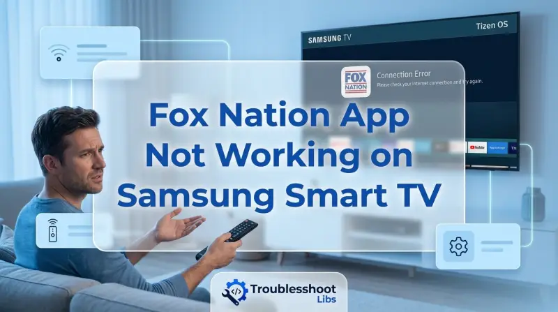 Fox Nation App Not Working on Samsung Smart TV-Fi