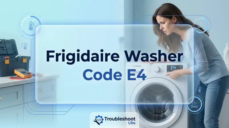 Frigidaire Washer Code E4-Fi