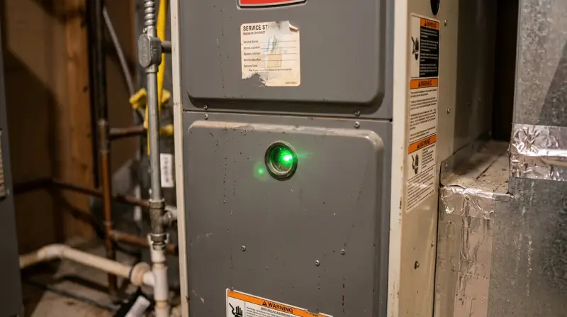 Furnace Flashing Green Light