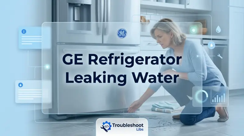 GE Refrigerator Leaking Water-Fi