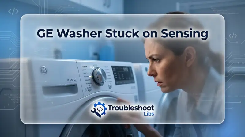 GE Washer Stuck on Sensing