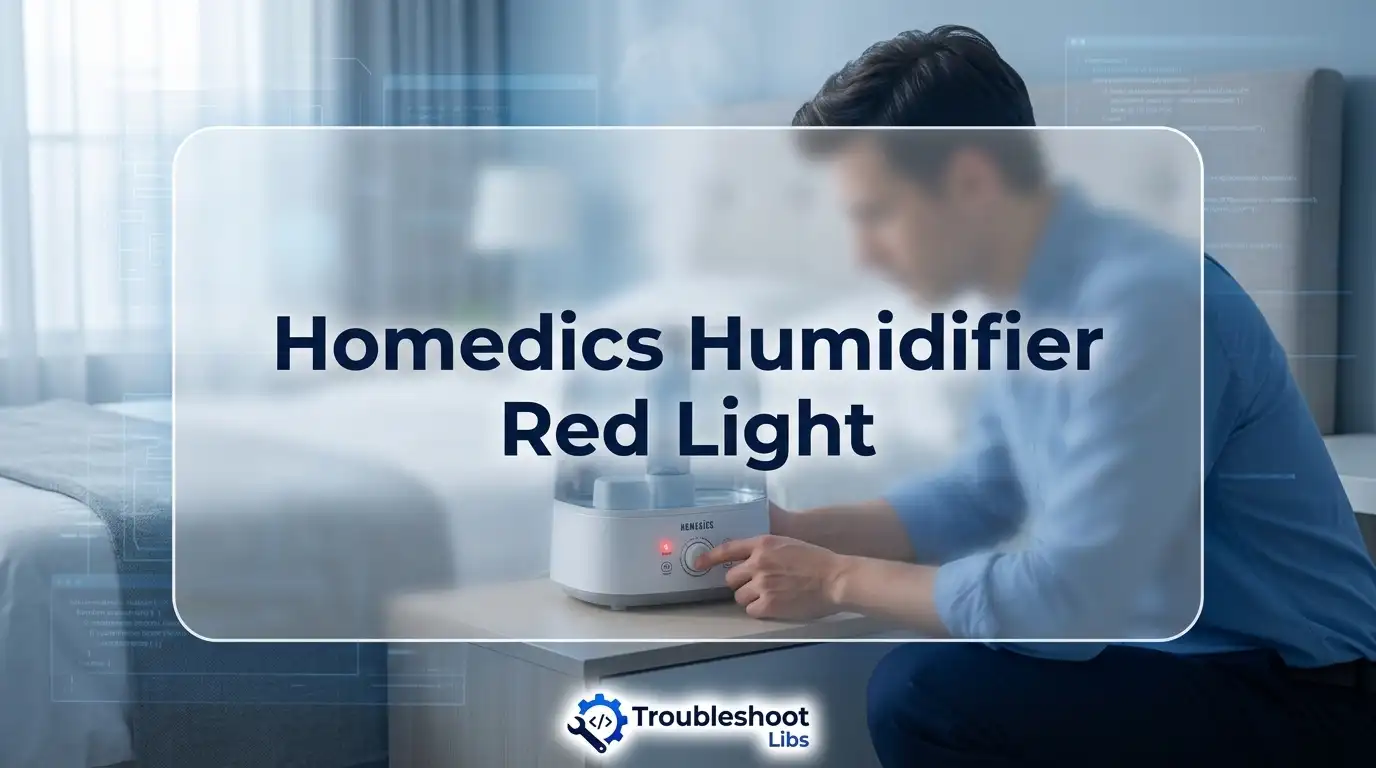Homedics Humidifier Red Light