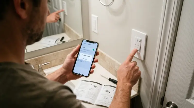 Homewerks Bluetooth Fan Switch Not Working
