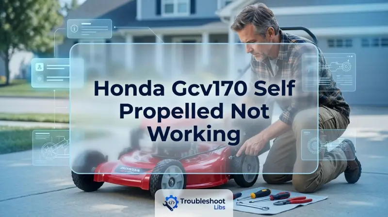 Honda Gcv170 Self Propelled Not Working-Fi