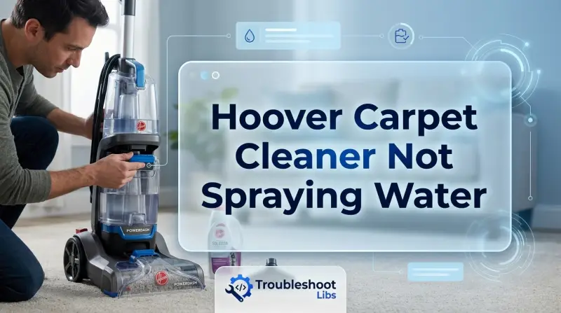 Hoover Carpet Cleaner Not Spraying Water-Fi