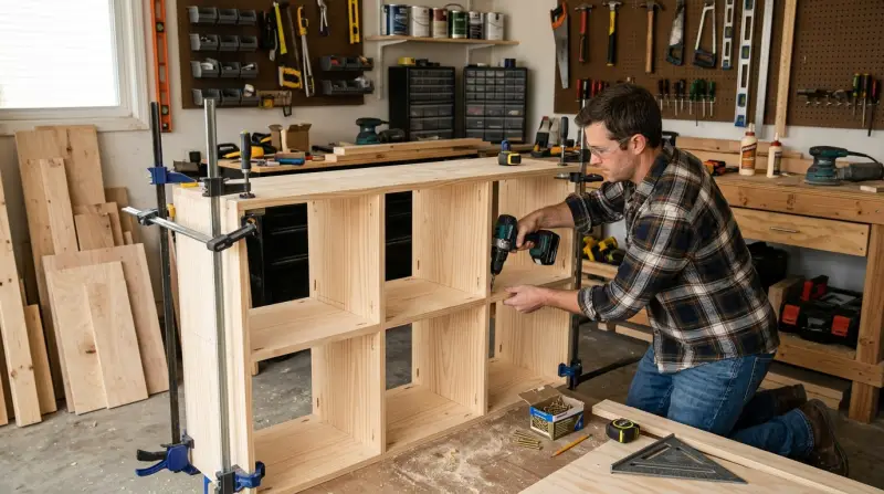 How to Build Cubby Storage Shelves