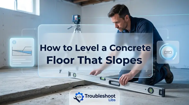 How to Level a Concrete Floor That Slopes-Fi