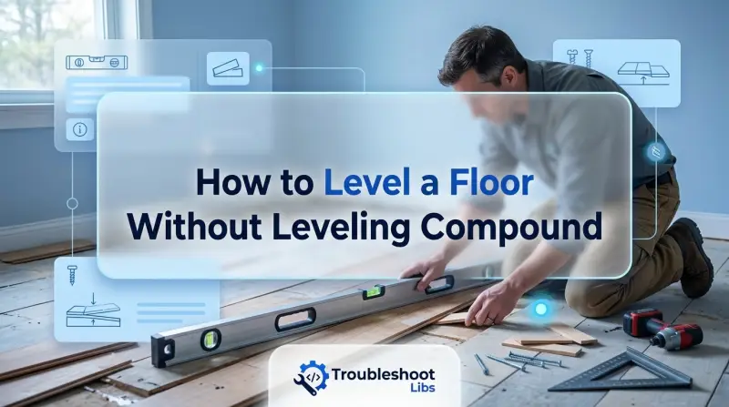 How to Level a Floor Without Leveling Compound-Fi