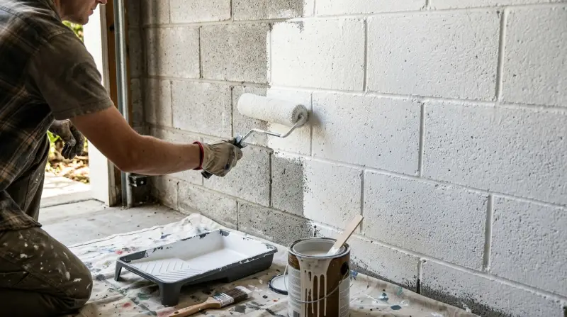 How to Paint Cinder Blocks
