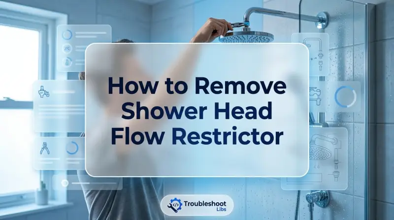 How to Remove Shower Head Flow Restrictor-Fi