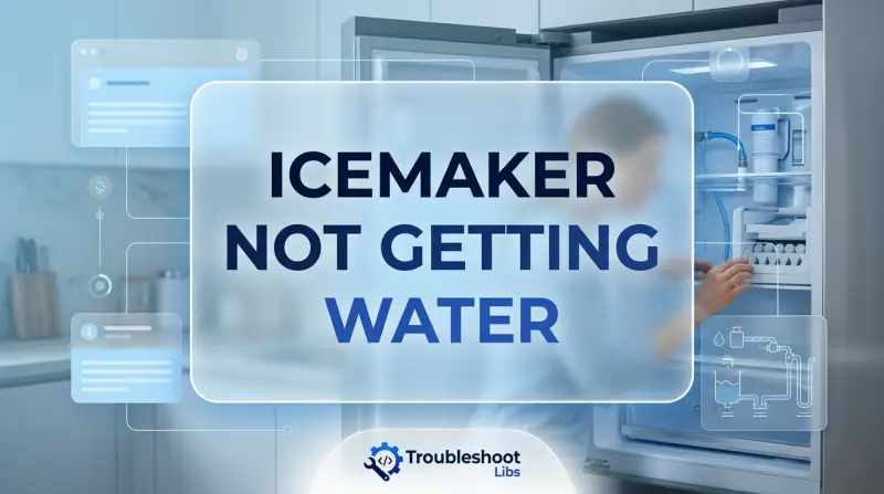 Icemaker Not Getting Water-Fi