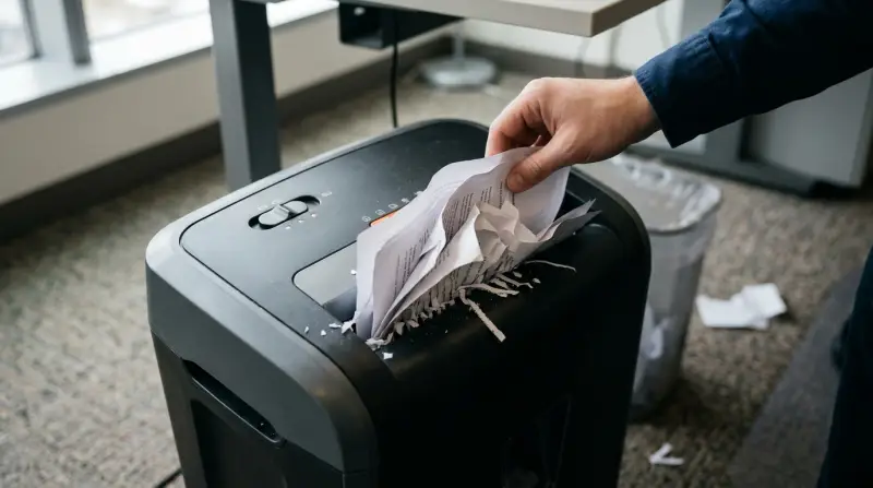 Jammed Paper Shredder Wont Feed Paper