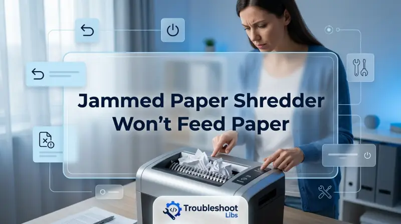 Jammed Paper Shredder Wont Feed Paper-Fi