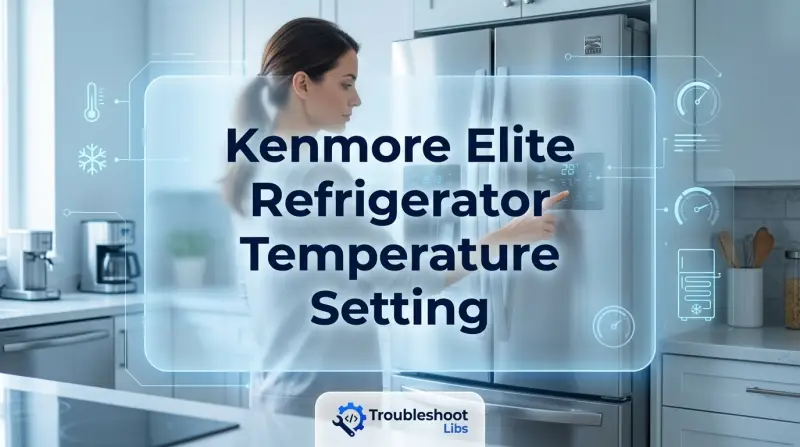 Kenmore Elite Refrigerator Temperature Setting-Fi