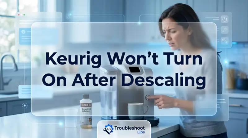 Keurig Wont Turn On After Descaling-Fi