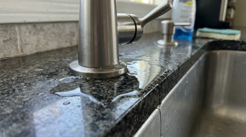 Kitchen Faucet Leaking at Base