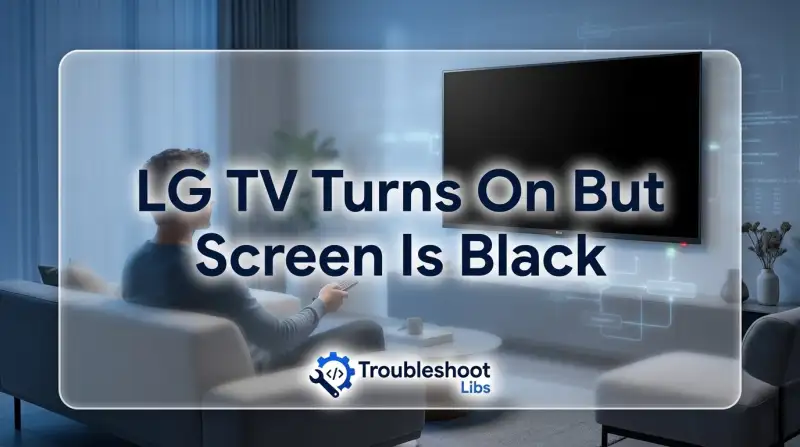 LG TV Turns On But Screen Is Black