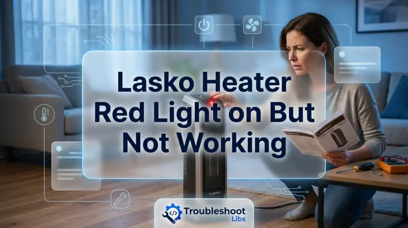 Lasko Heater Red Light on But Not Working-Fi