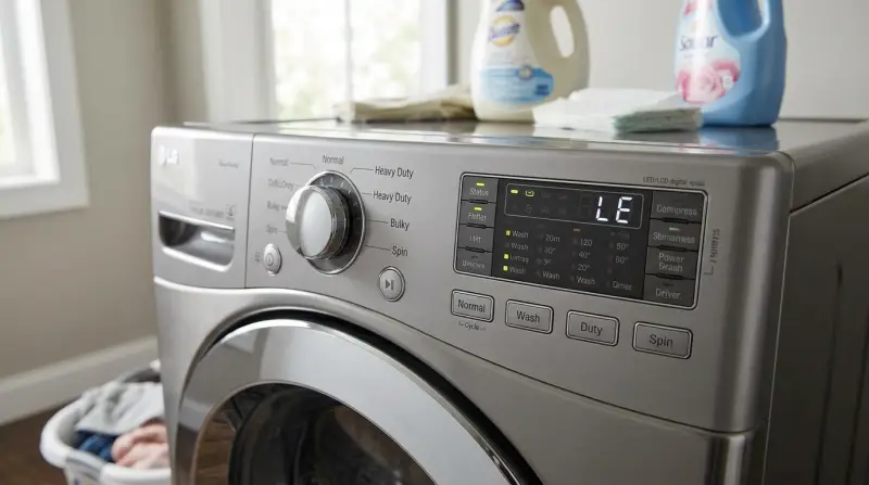 Le Error Code on LG Washing Machine