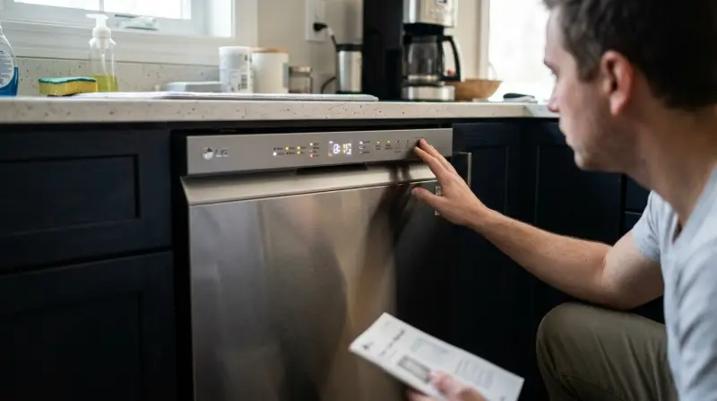 Lg Dishwasher Flashing Lights