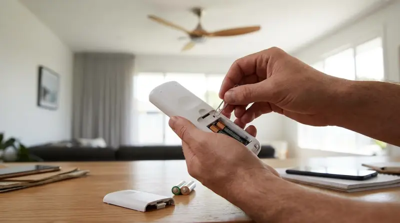 Lucci Fan Remote Reset Button