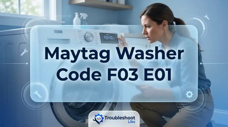 Maytag Washer Code F03 E01-Fi
