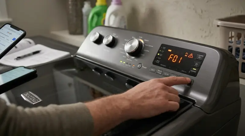 Maytag Washing Machine Control Panel Problems