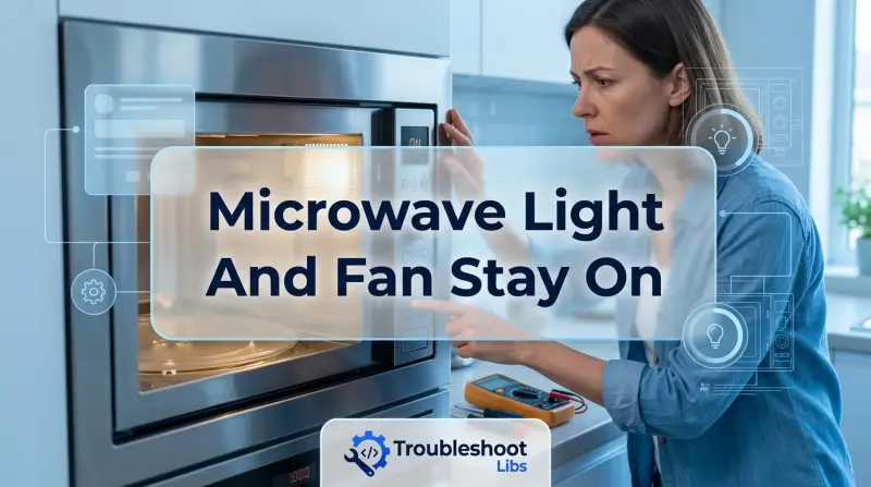 Microwave Light And Fan Stay On-Fi