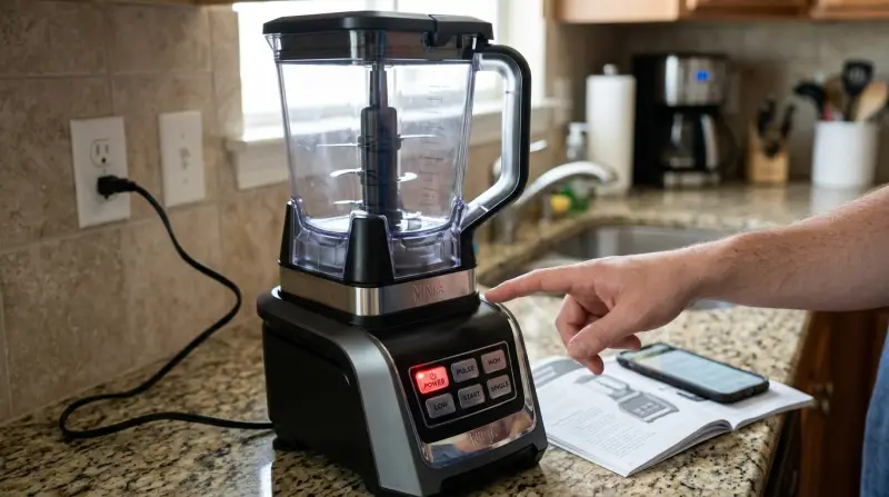 Ninja Blender Power Light Blinking