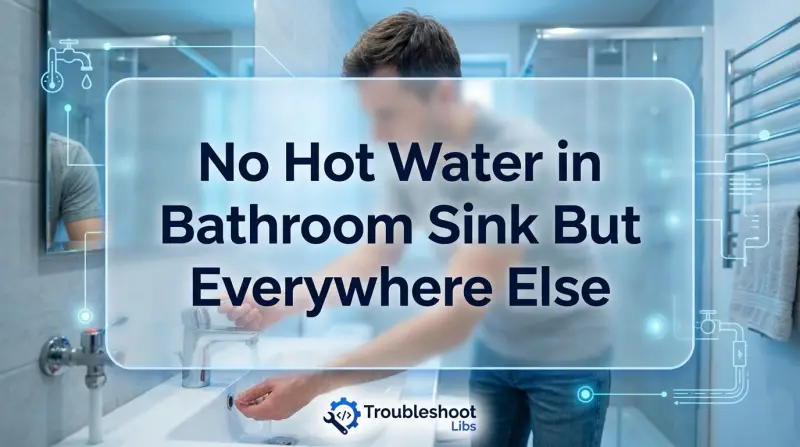 No Hot Water in Bathroom Sink But Everywhere Else-Fi