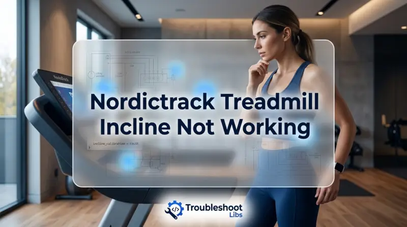 Nordictrack Treadmill Incline Not Working