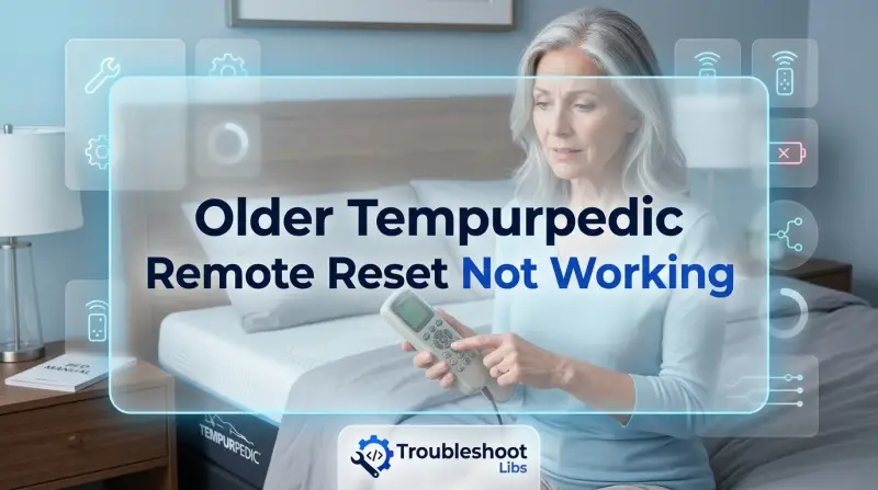 Older Tempurpedic Remote Reset Not Working-Fi