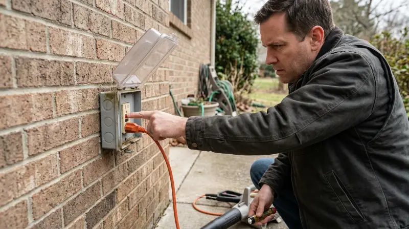Outdoor Power Outlet is Not Working