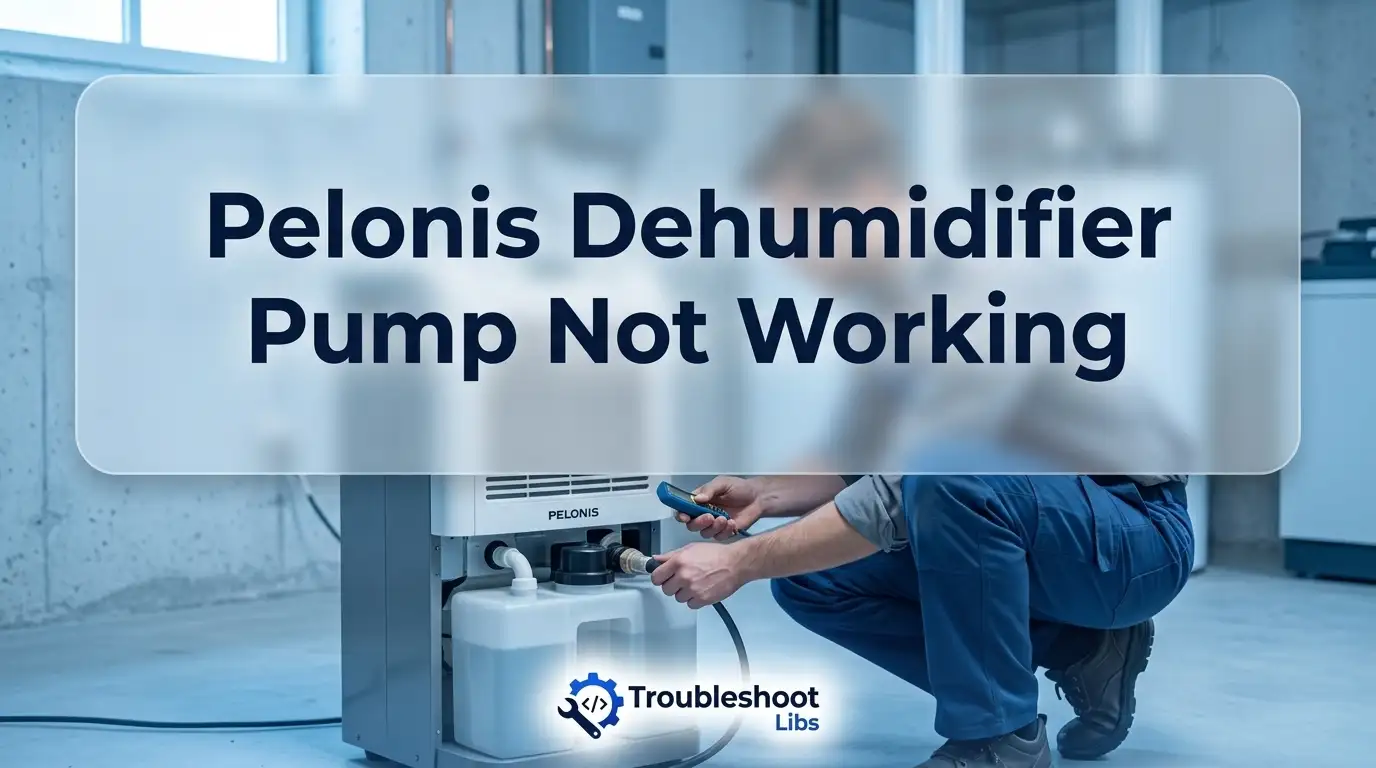 Pelonis Dehumidifier Pump Not Working
