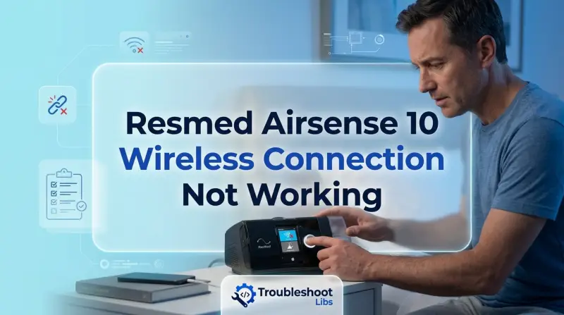 Resmed Airsense 10 Wireless Connection Not Working-Fi
